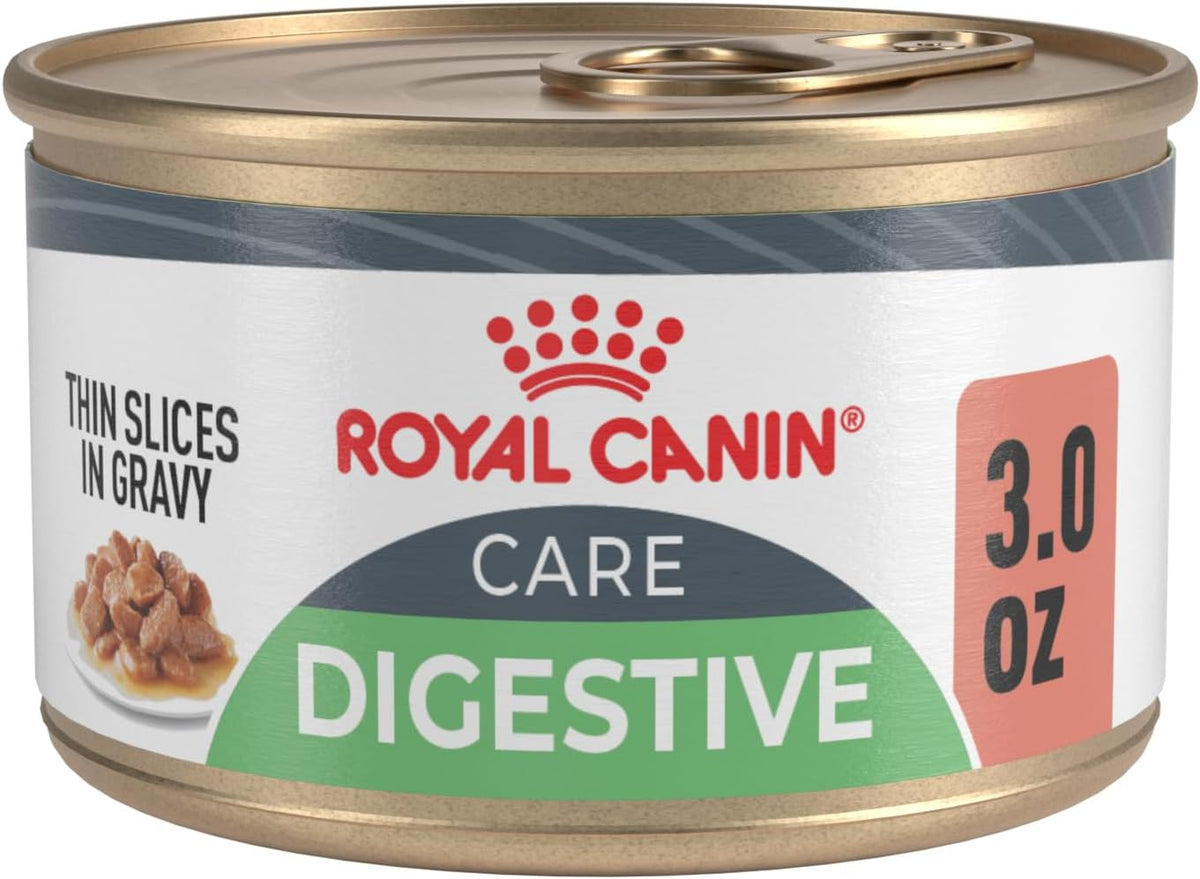 Royal Canin Feline Care Nutrition Digestive Care Adult Thin Slices in Gravy Cat Food, 3 Oz (Pack of 12)