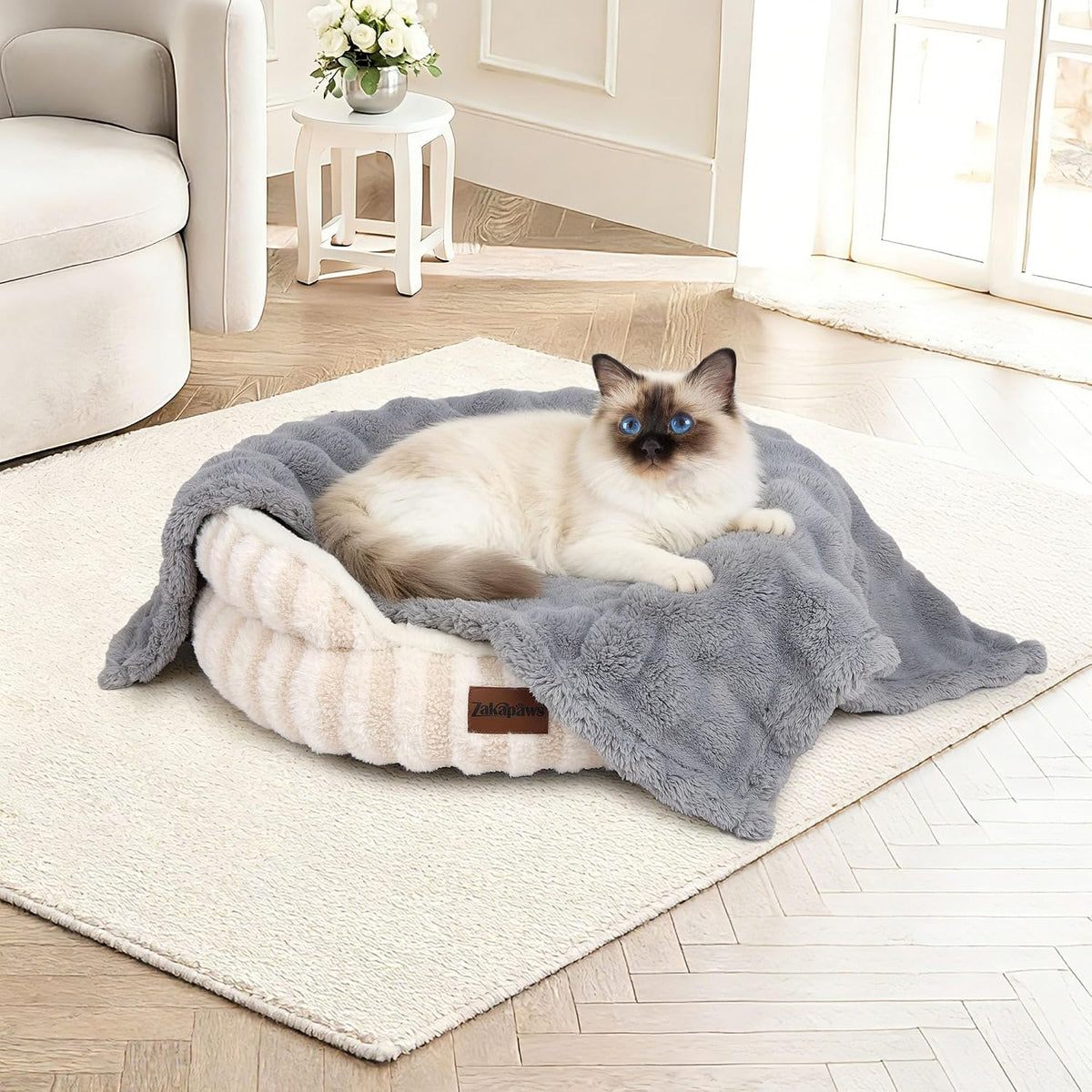 Bubble Fleece Dog Blankets Fluffy Washable Pet Blanket