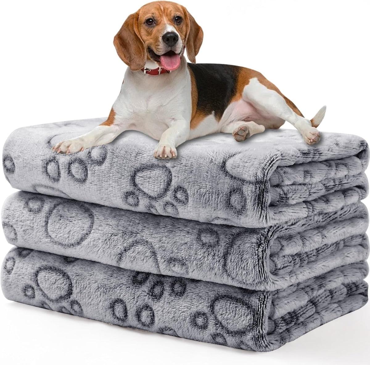 Luciphia Dog Blanket 3 Pack, Soft Cozy Fleece Throw for Puppy Cat,23"X16"