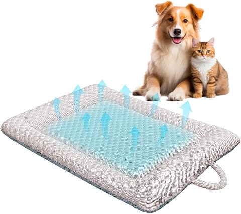 Petpals Summer Cooling Mat for Dogs and Cats with Gel Insert, 23" X 17"