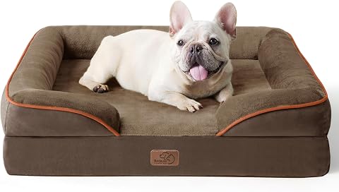 Bedsure Orthopedic Dog Bed Medium Washable Original Design, 28" Grey