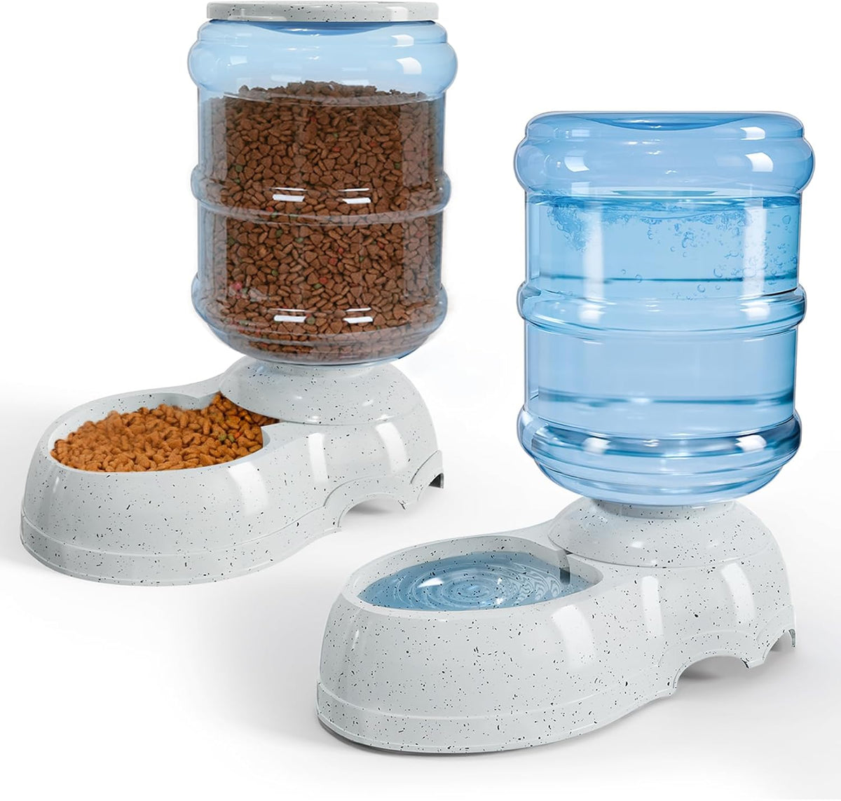 Kenond 3 Gallon Dog Feeder and Water Dispenser, Gravity Food Dispenser