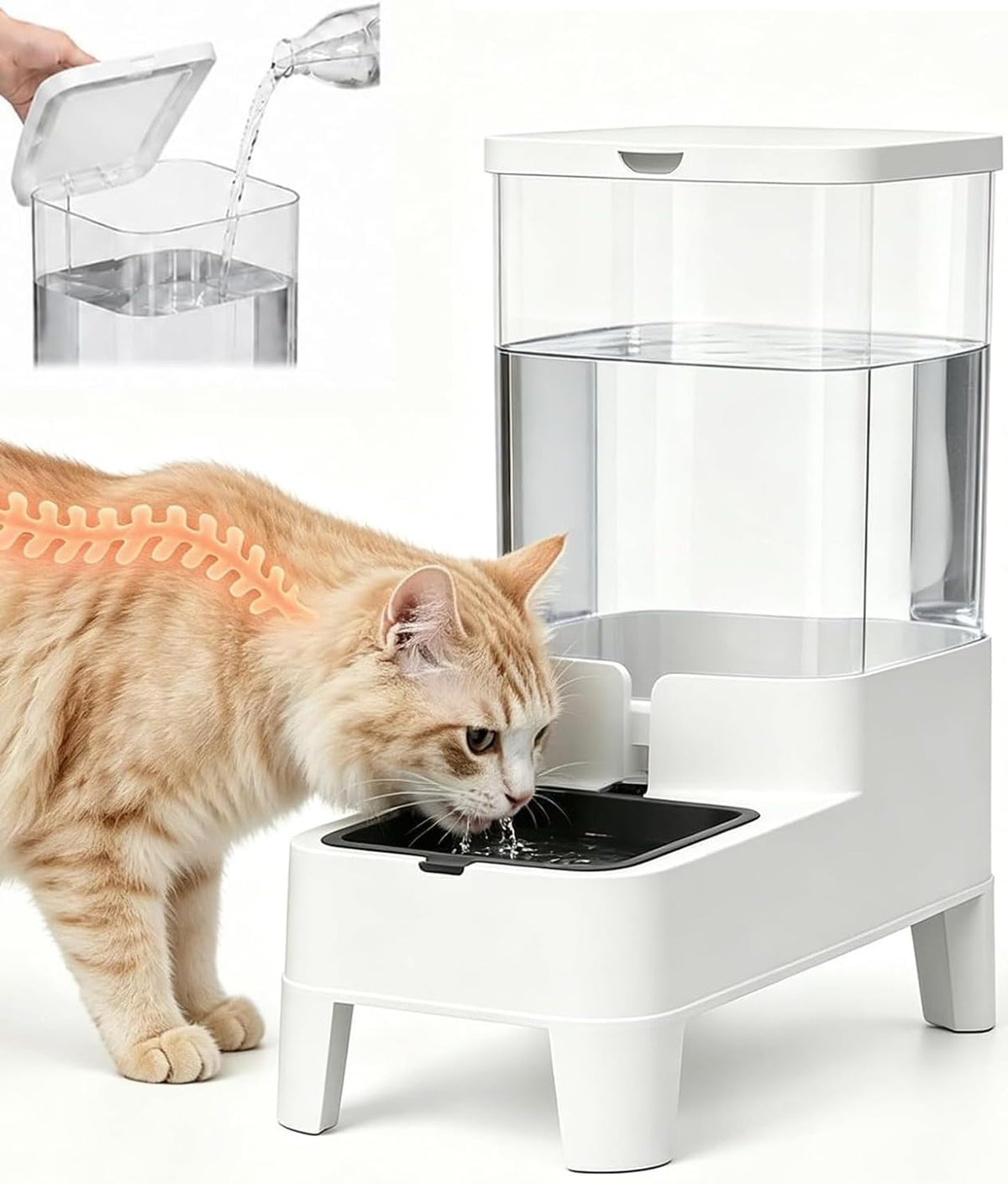 Automatic Pet Water Dispenser Bowl 4L for Cats and Small Dogs