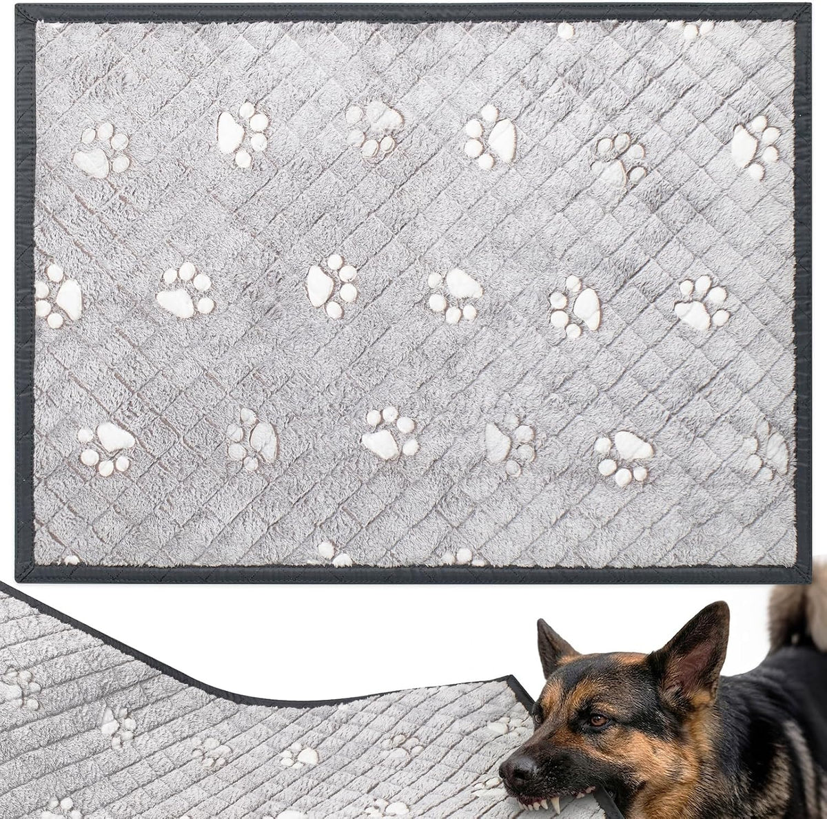 25"X35" Double-Sided Chew Proof Dog Blanket with Foam Lining