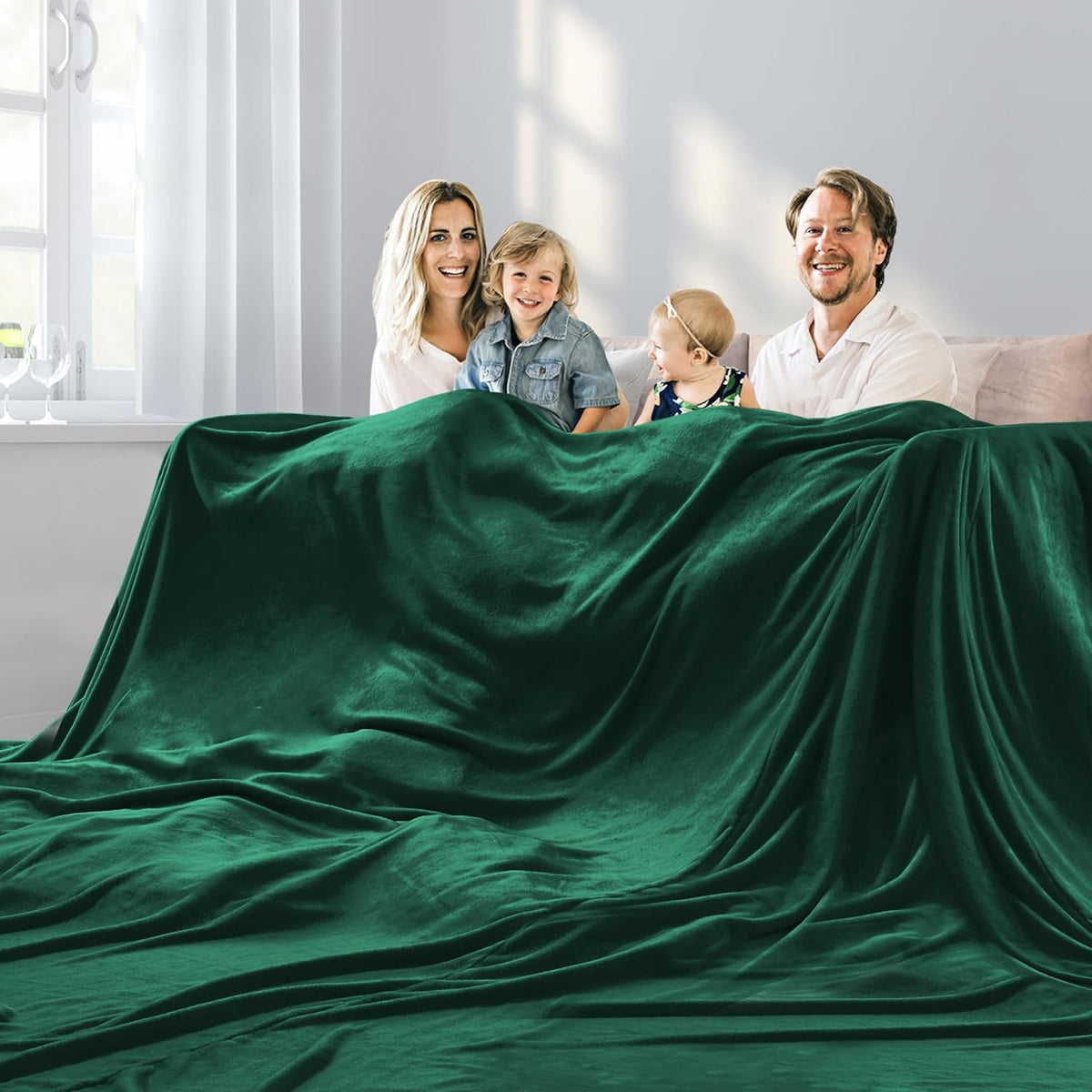 Edenleaf Oversized Blanket 120X120 Inches, Giant Huge Companion for Bed, Sofa,Travel and Camping, Extra Large Big Soft Blanket Fits the Whole Family and Outdoors, Dark Grey 10'X10'
