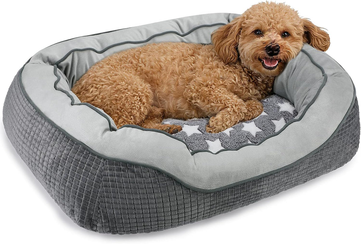 Washable Dog Bed for Small Cat Dogs, Warm Calming Anti-Slip