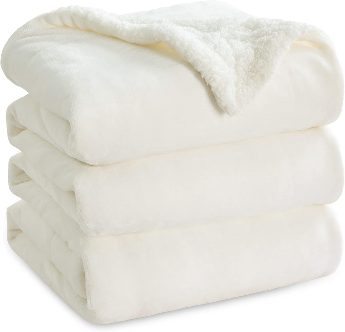 Bedsure Gentlesoft Sherpa Fleece King Blankets for Bed, Non-Heated, Thick and Warm Throw for Women and Men, Soft Fuzzy Plush King Blanket for Winter, Grey, 108X90 Inches