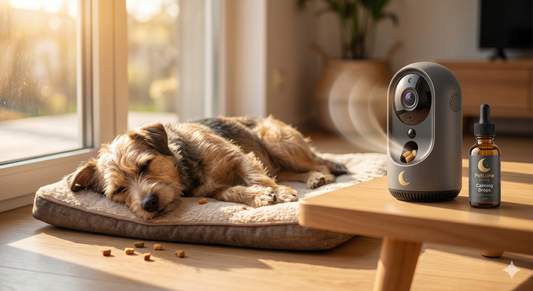 Barking and Crying When You Leave? How We Cured Separation Anxiety Guilt with This Home Cam & Calming Drop Combo