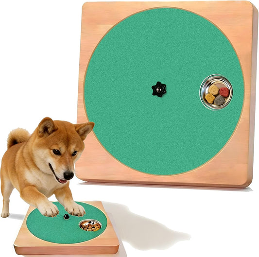 Adjustable Tension Dog Nail Scratch Board with 6 Steel Treat Boxes