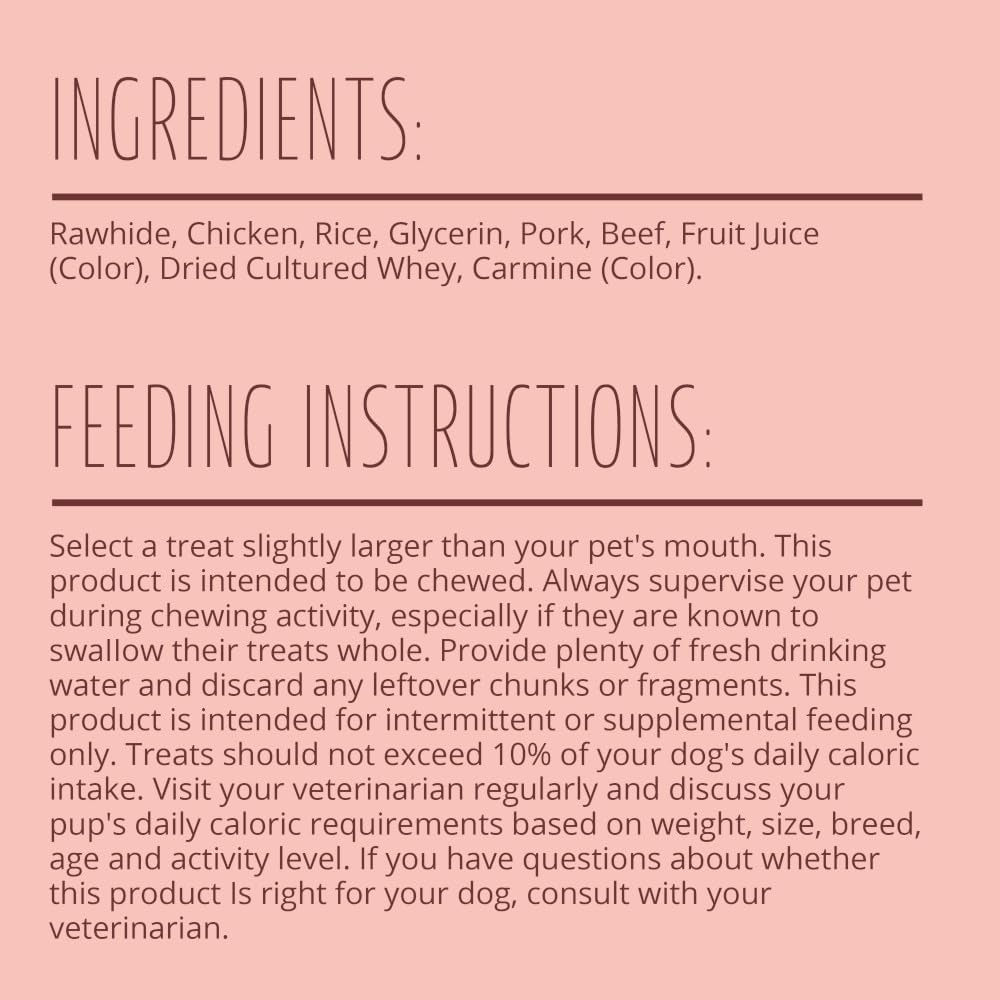 Better Belly Triple Flavor Kabobs, 10 Kabobs, Long-Lasting Dog Chews with Chicken, Pork and Beef