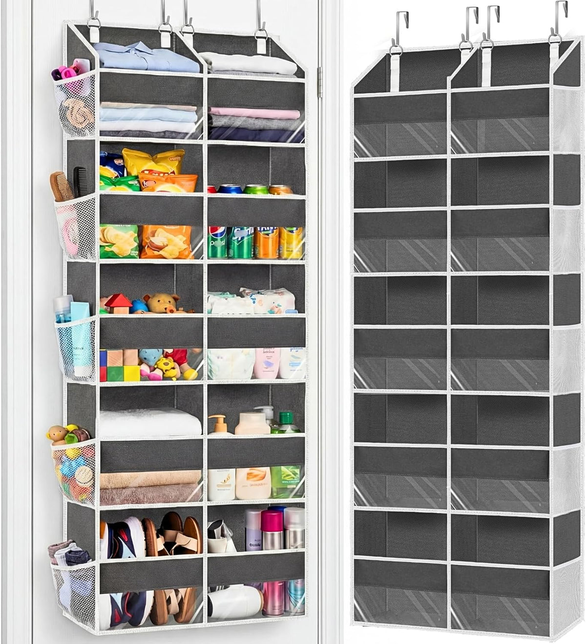 Ofiray-Home 5-Tier over Door Organizer, 10-Compartment Wide Storage Rack