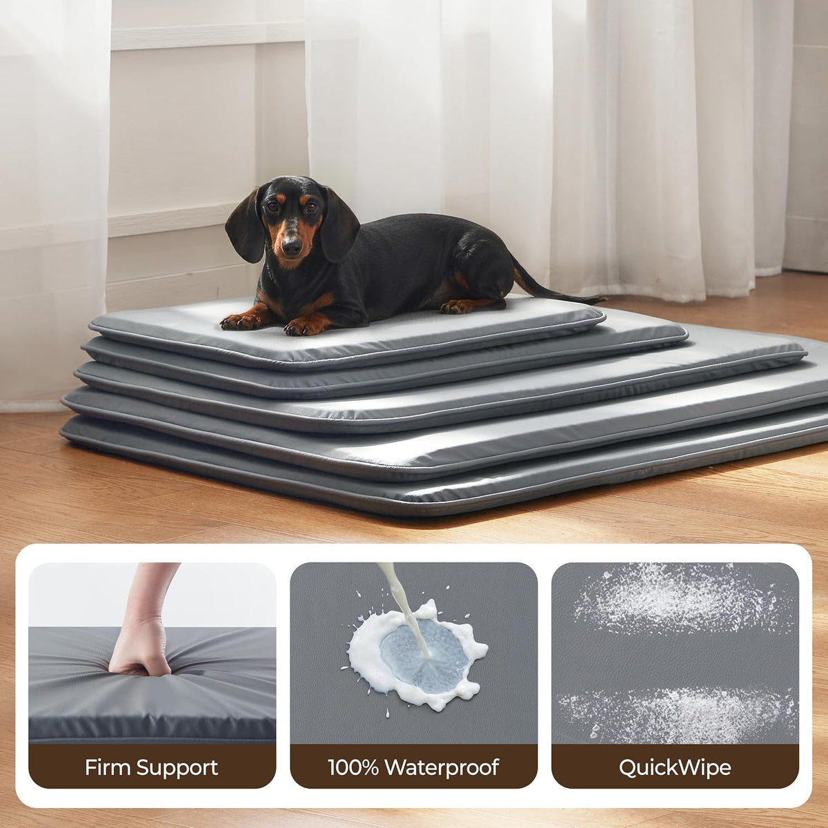 Waterproof Cooling Dog Crate Pad for Mid-Large Dog Indoor Outdoor
