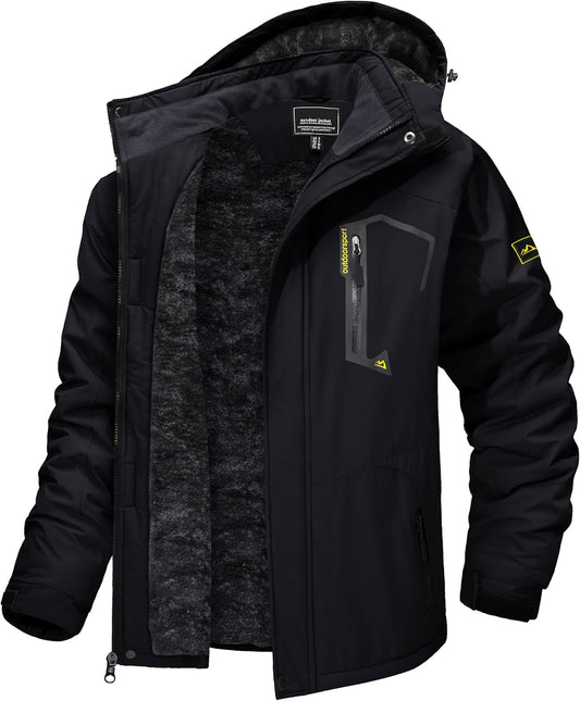TACVASEN Men'S Winter Skiing Jackets Waterproof Thermal Snowboard Coats