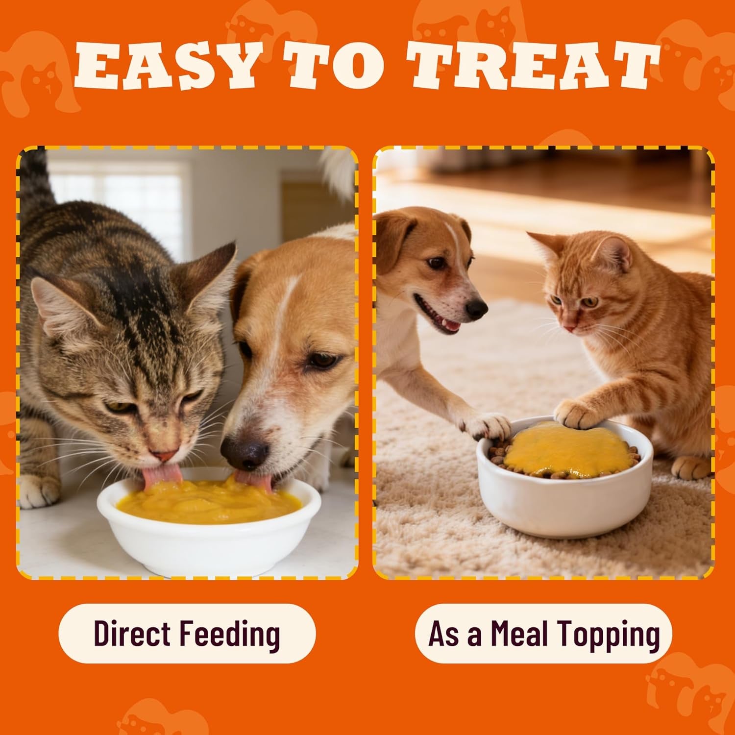 15.5Oz Premium Pumpkin Puree for Cats & Dogs - Digestive Health,Sensitive Stomach for Soft Cat Treats - Natural Fiber Supplement for Dog Food Toppers,Kittens,Puppy Snacks