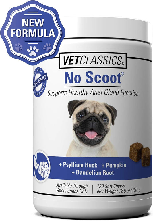 No Scoot for Dogs, Healthy Anal Support - 120 Soft Chews
