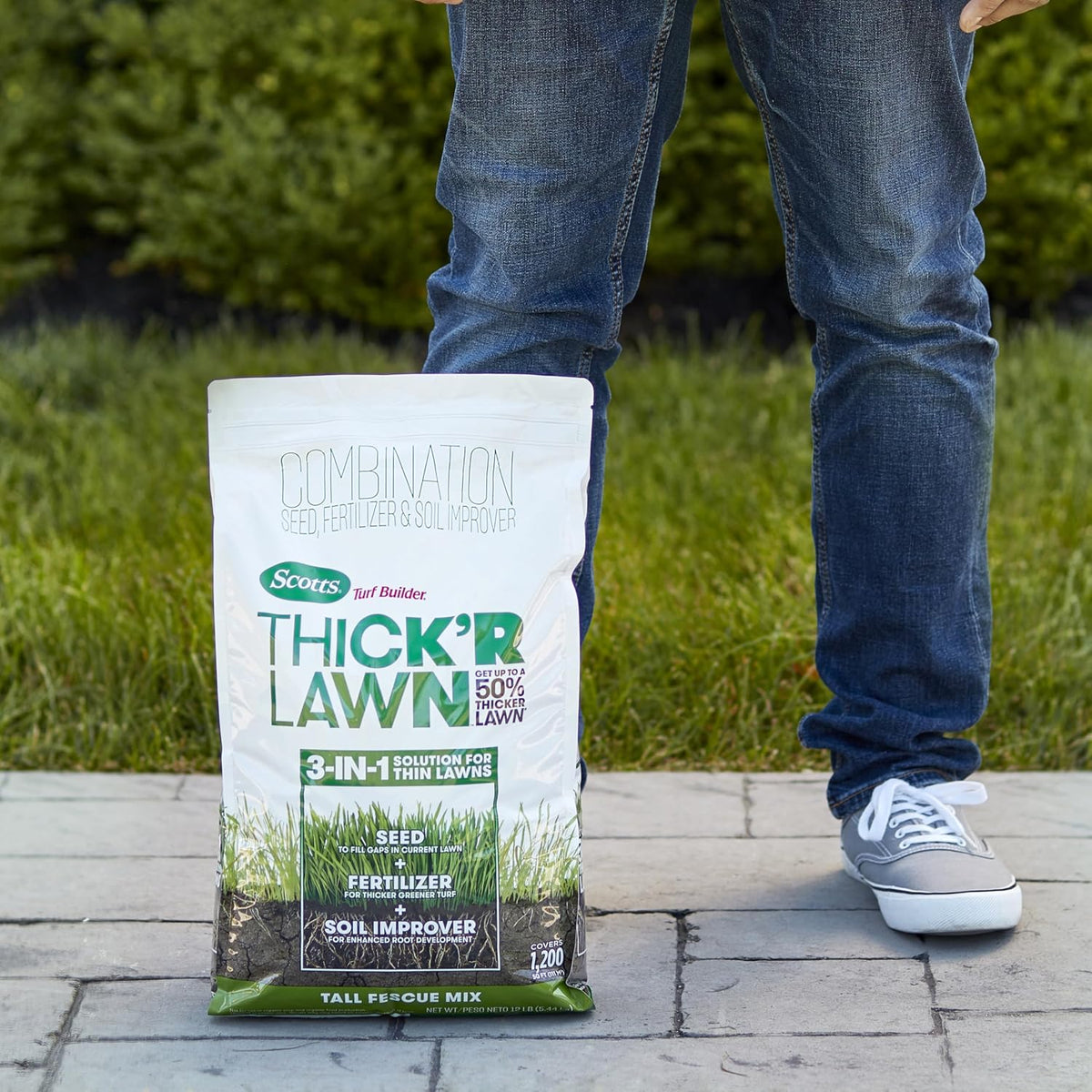 Scotts Turf Builder THICK'R Lawn Tall Fescue Mix, 12 Lb.