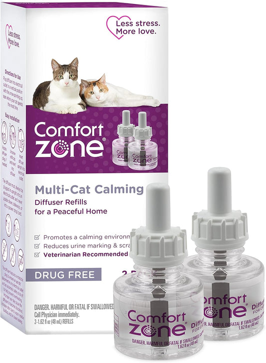 Comfort Zone Multi Cat Calming Diffuser Refill, 2 Pack