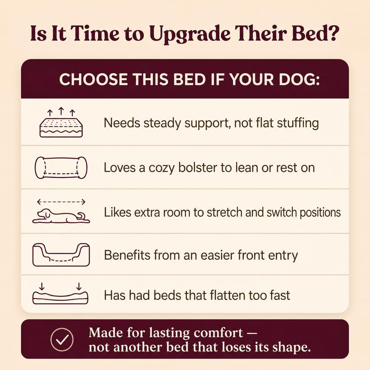 Cooling Orthopedic Dog Bed for Large Dogs, Memory Foam, Washable Cover