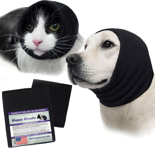 Happy Hoodie the Original Dog & Cat Calming Band for Noise & Anxiety Relief