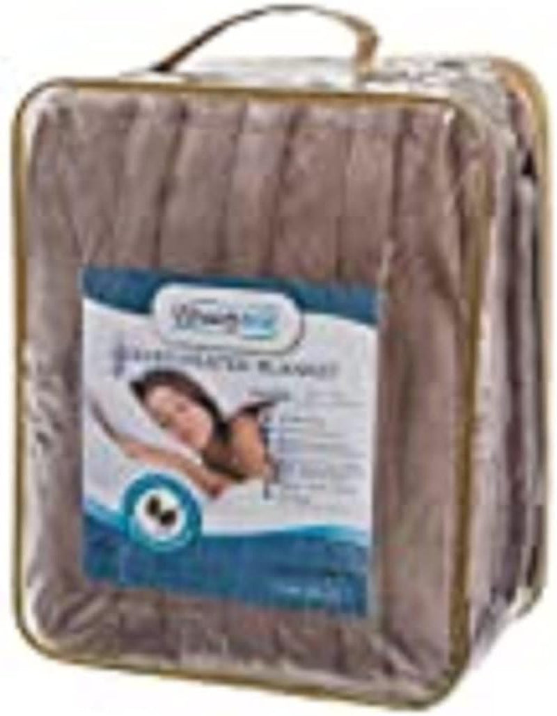 Beautyrest Heated Blanket Queen Size, Fast Heating Electric Blanket, Ivory