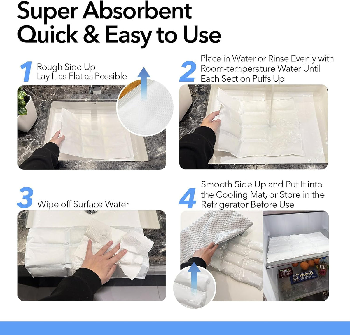 2-In-1 Cooling Pet Mat & Crate Pad for under 8Lbs Cats, 20"X12", S