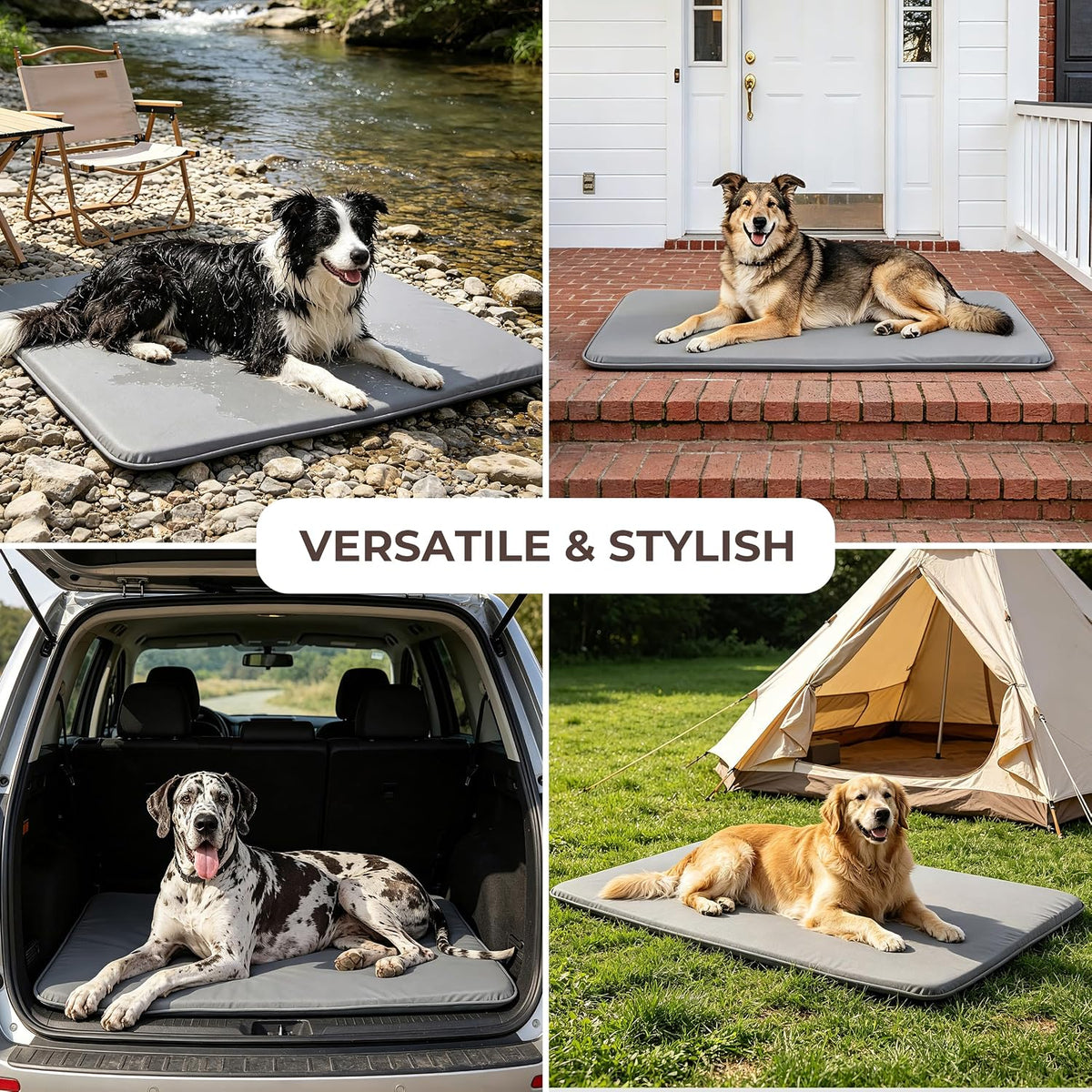 Waterproof Cooling Dog Crate Pad for Mid-Large Dog Indoor Outdoor