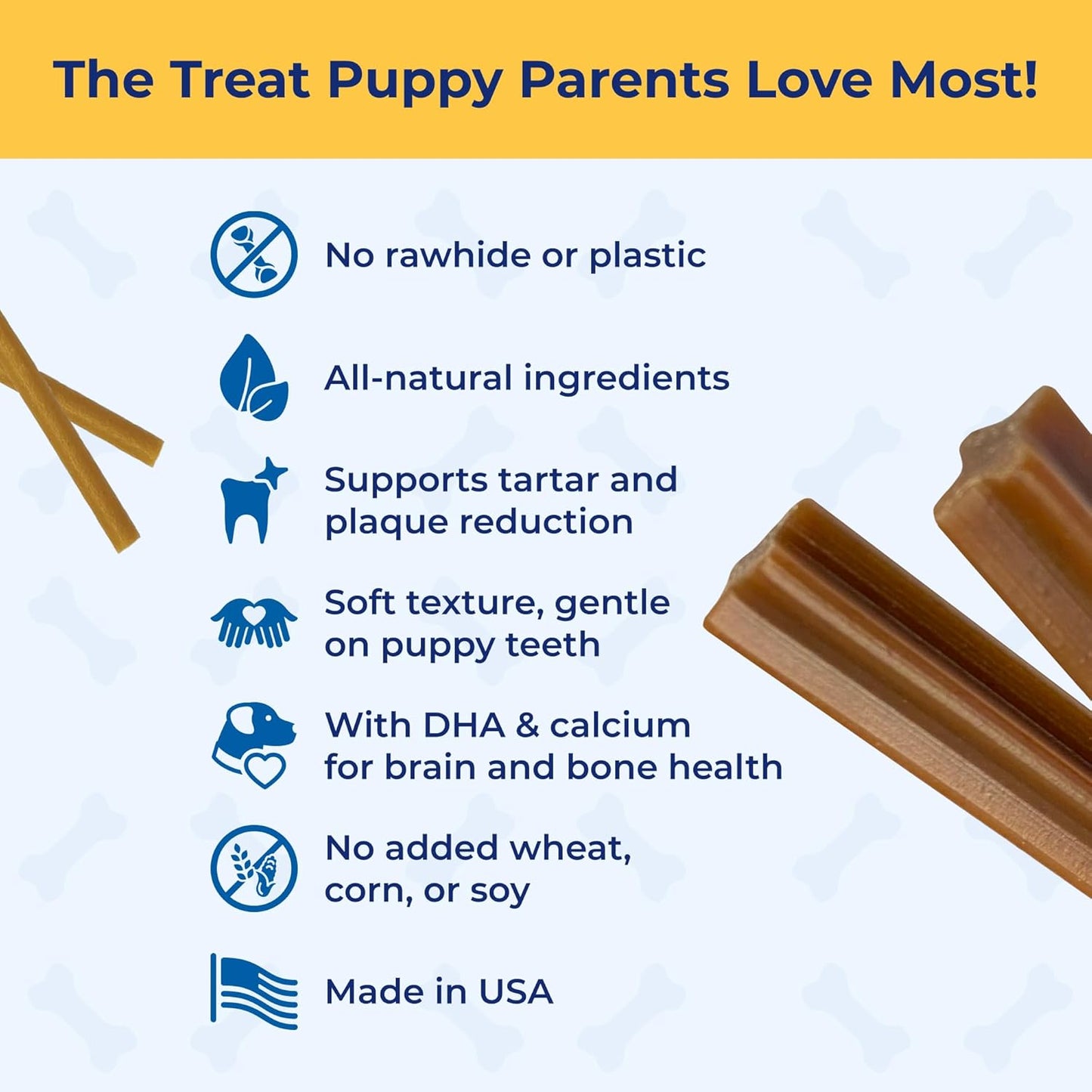 N-Bone Puppy Teething Sticks Peanut Butter Flavor, 3.74-Oz Bag
