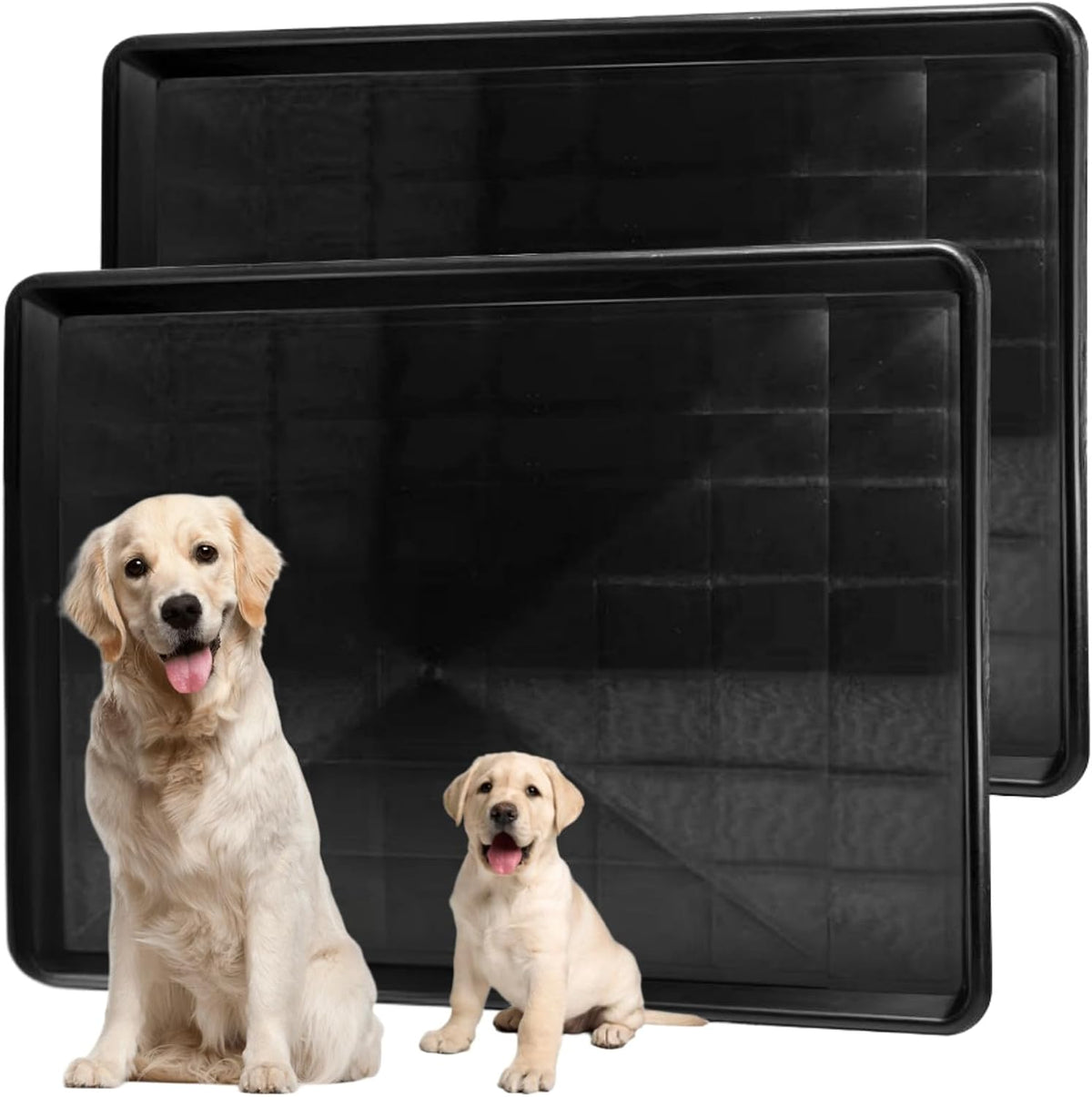 2 Pack Large Dog Crate Replacement Tray, 35.63" L × 23.82" W