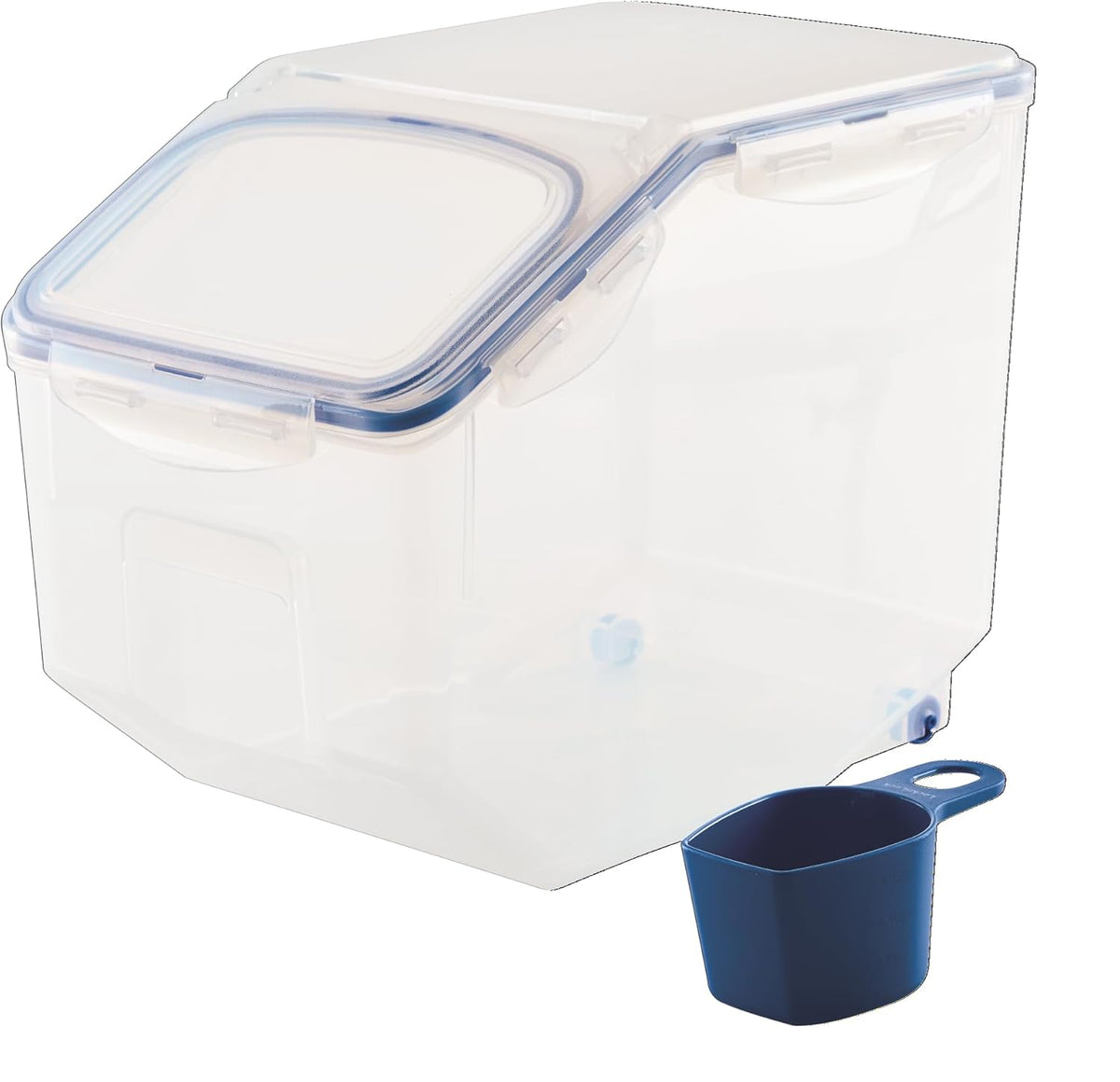 Locknlock Bulk Storage Bin with Wheels, 12.0 Qt (11.5 L)