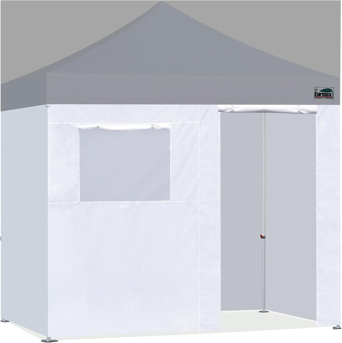 Eurmax USA Full Zippered Walls for 10 X 10 Easy Pop up Canopy Tent,Enclosure Sidewall Kit with Roller up Mesh Window and Door 4 Walls ONLY,NOT Including Frame and Top (White)