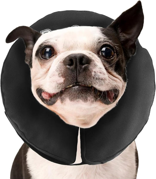 Zenpet Recovery Inflatable Collar for Dogs & Cats – Soft, Comfortable, Safe & Stress-Free Healing Alternative E-Collar after Surgery, Adjustable Donut Design, Secure Fit (Medium)