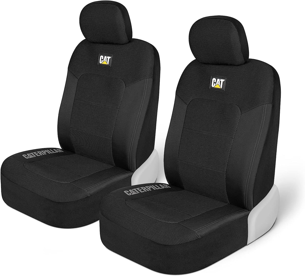 Cat® Meshflex Automotive Seat Covers for Cars Trucks and Suvs (Set of 2) – Black Car Seat Covers for Front Seats, Truck Seat Protectors with Comfortable Mesh Back, Auto Interior Covers