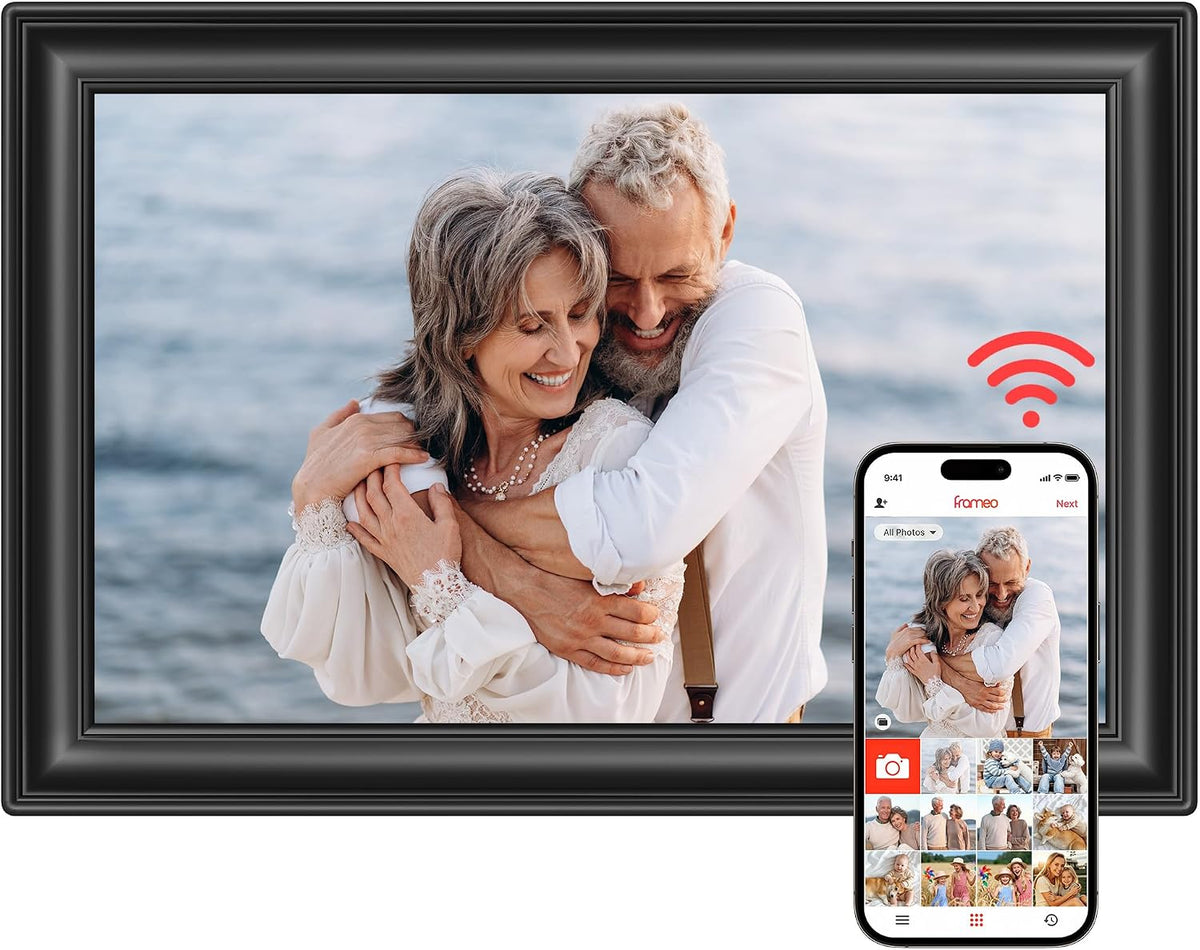 Frameo Digital Picture Frame, 10.1'' Wifi Digital Photo Frames 32GB Storage
