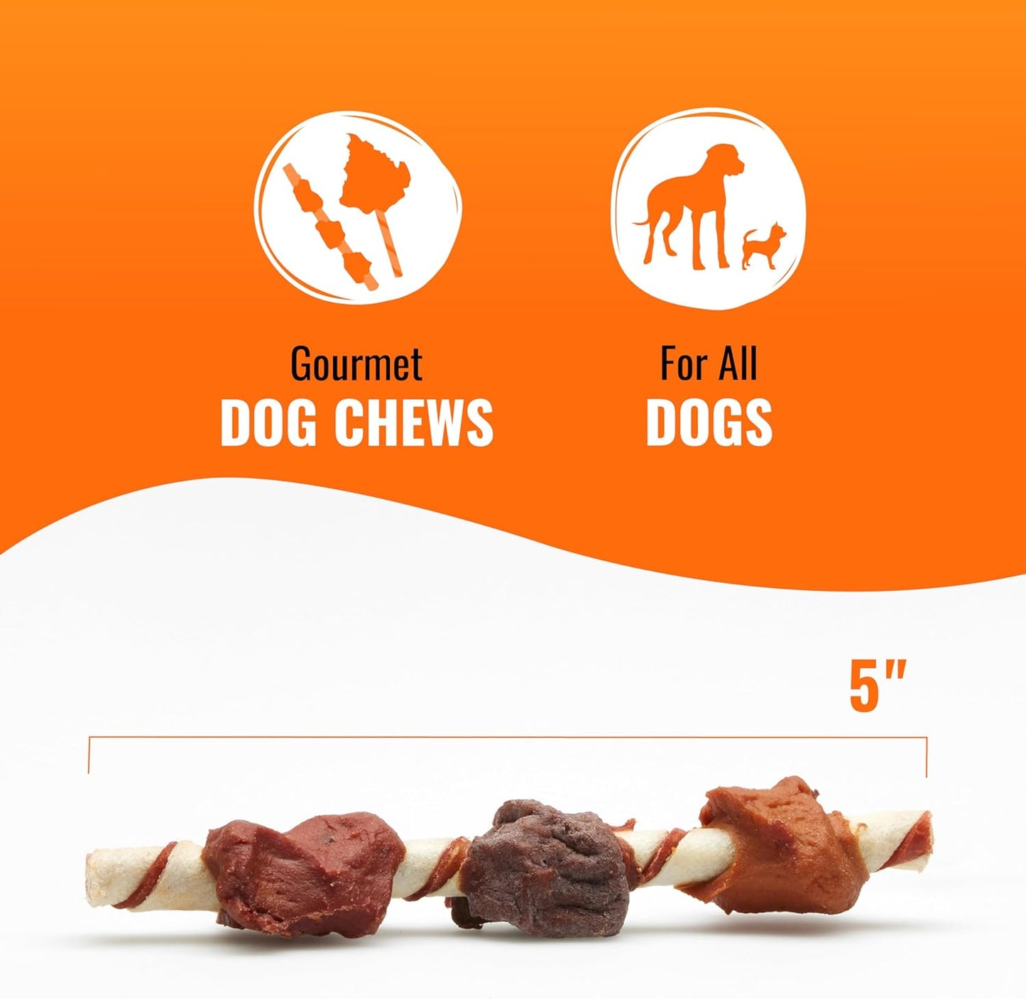 Good N Fun Triple Flavor Kabobs Chews for All Dogs, 18 Count, Treat Your Dog to Chews Made from Beef Hide, Real Chicken, Pork Hide, Duck and Chicken Liver