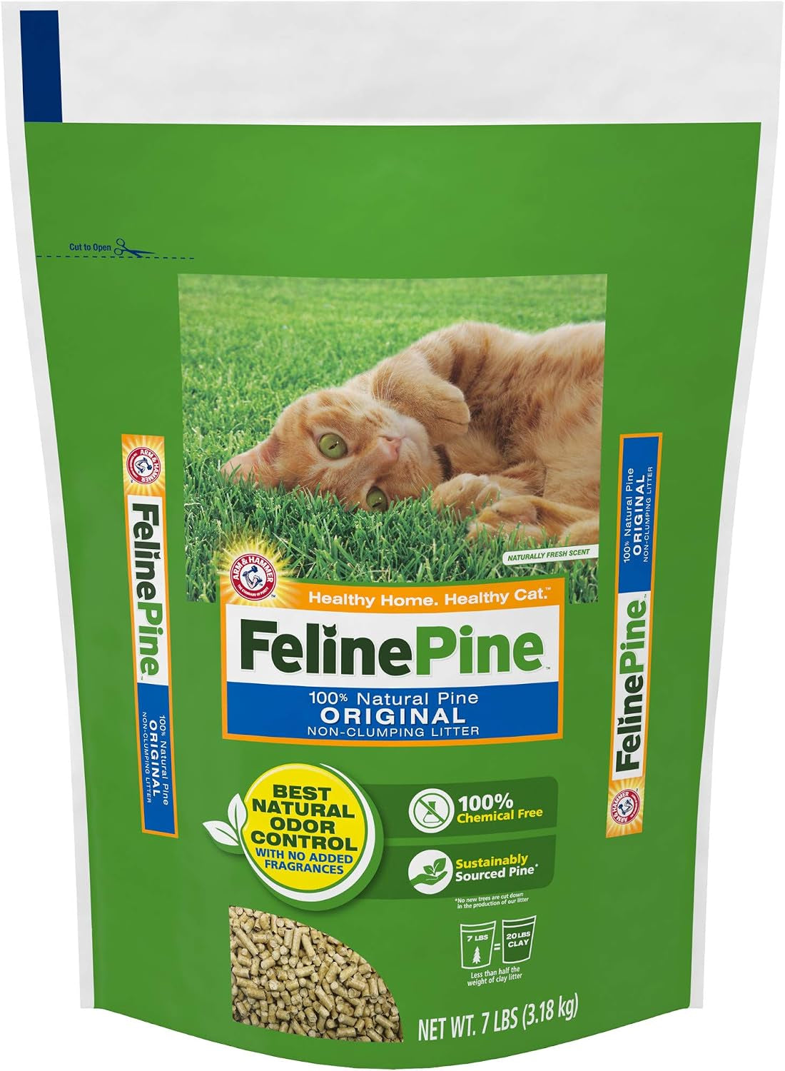 Feline Pine Cat Litter Original 7Lb