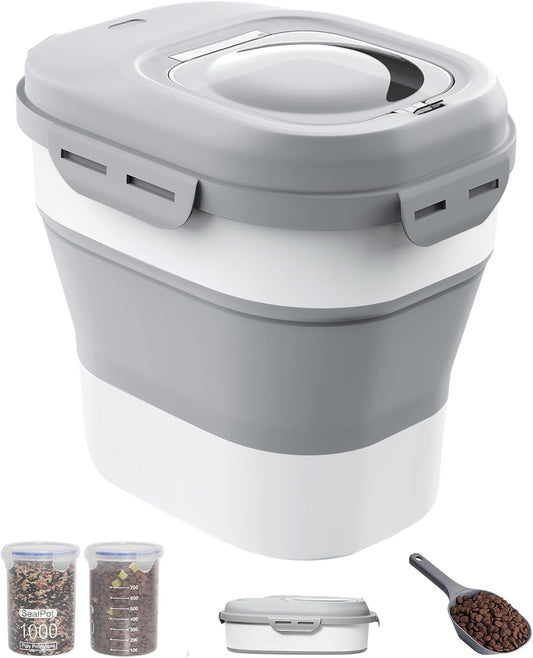 30-35 Lbs Dog Food Storage Container Collapsible Dog Food Container