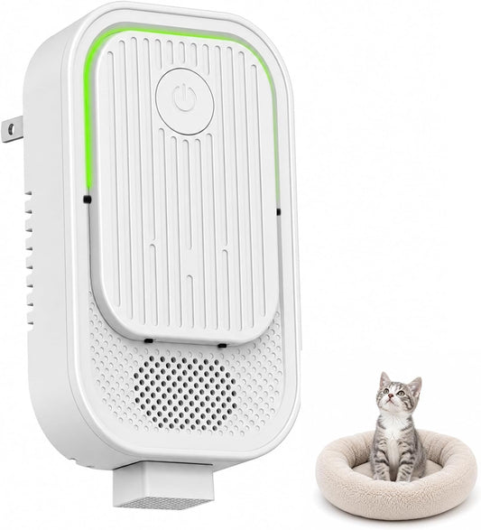 Plug in Air Ionizers with 4 Ion Emitters, Ion Air Purifier for Litter Box