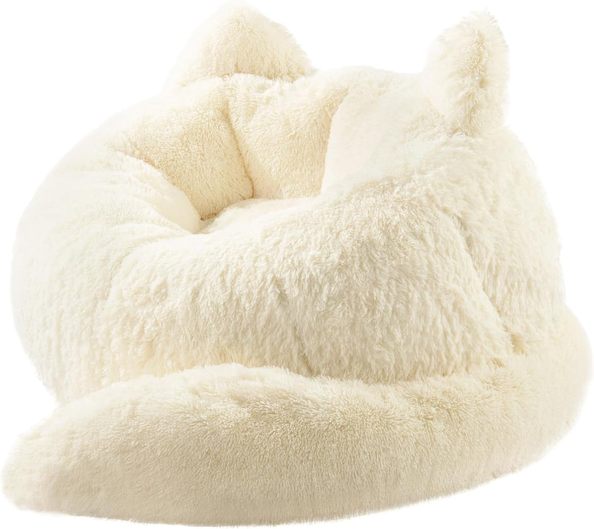 Achicsofar Bean Bag Chair for Adults Teens, Giant Faux Fur Cat Beanbag Sofa