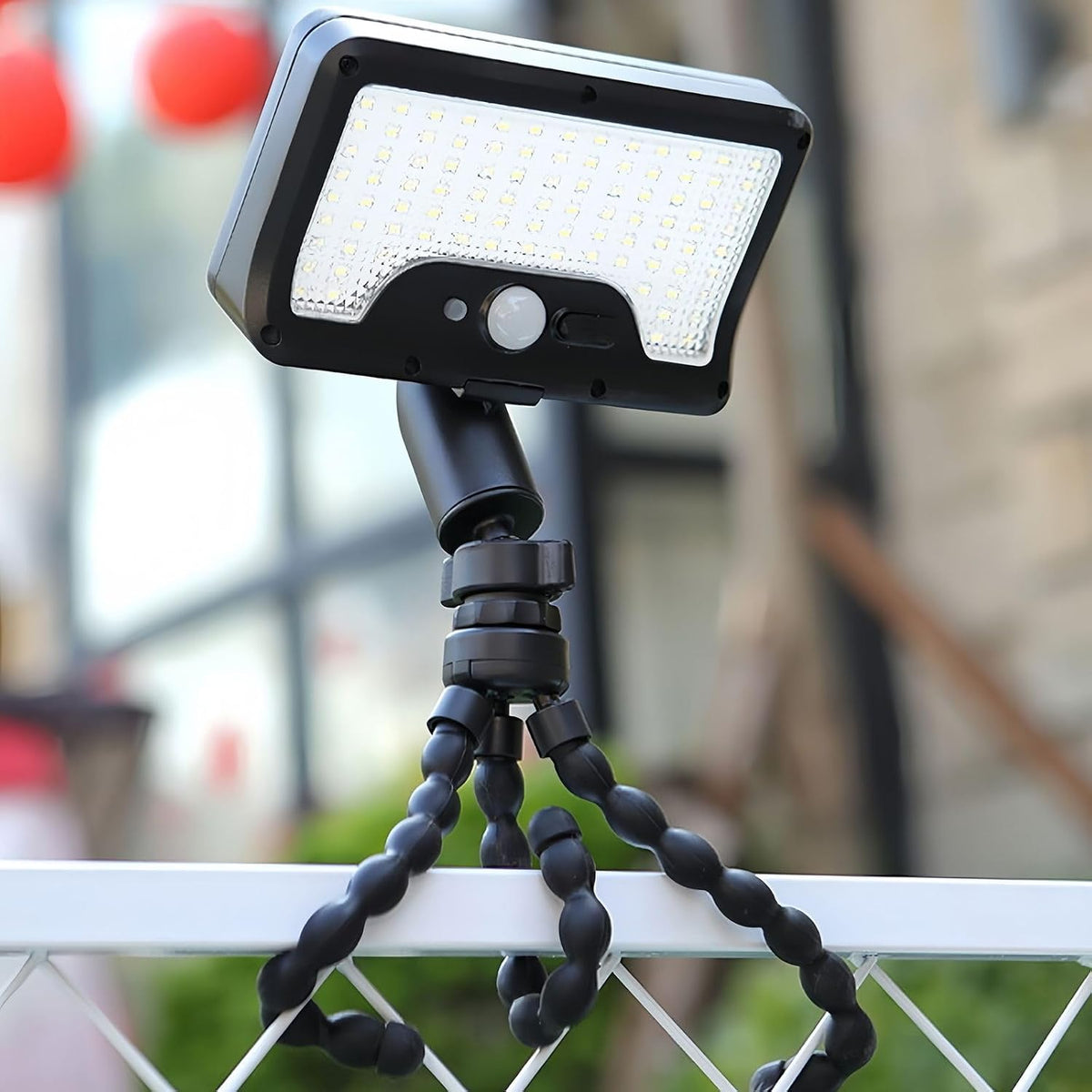 HULPPRE Solar Motion Sensor Lights Outdoor with Octopus Stand,Clip On