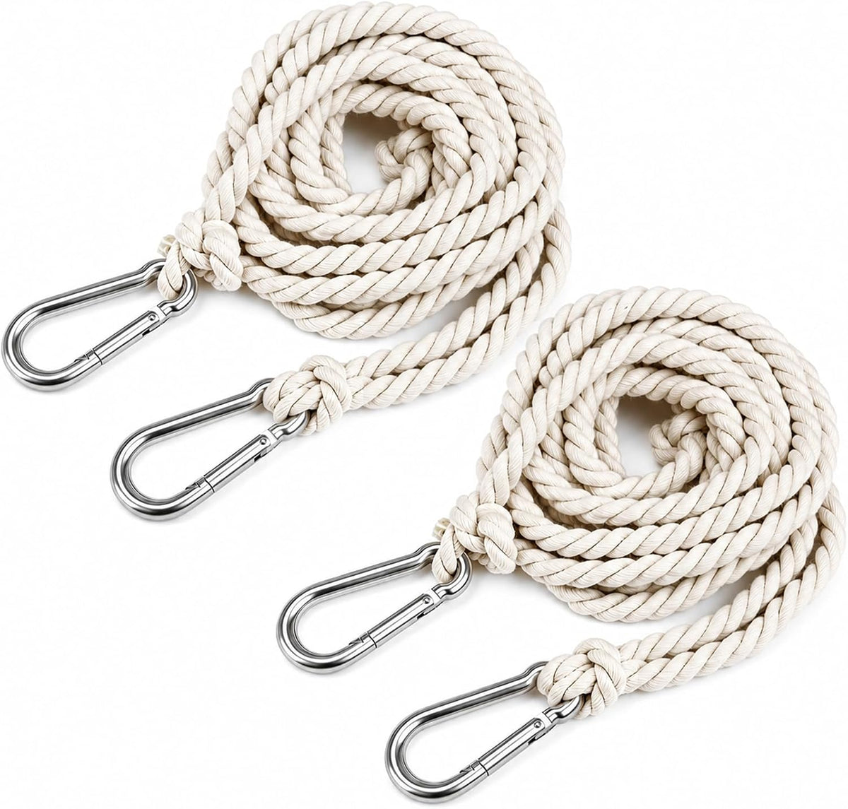 2Pcs Hammock Straps,13Ft Swing Hanging Straps with Carabiner Hooks