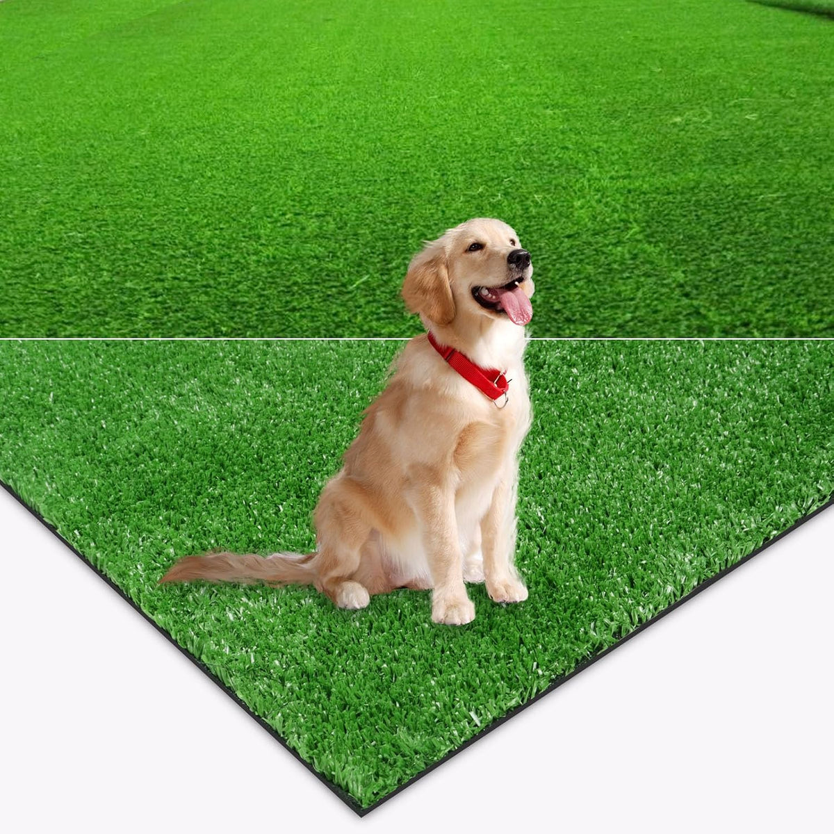 AYOHA Artificial Grass Turf 4Ftx6Ft, Fake Faux Grass Turf with Drainage Holes, 10MM Synthetic Grass Mat for Patio Backyard Garden Lawn Landscape Balcony Decor, Available Custom Sizes