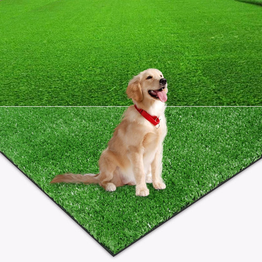 AYOHA Artificial Grass Turf 4Ftx6Ft, Fake Faux Grass Turf with Drainage Holes, 10MM Synthetic Grass Mat for Patio Backyard Garden Lawn Landscape Balcony Decor, Available Custom Sizes