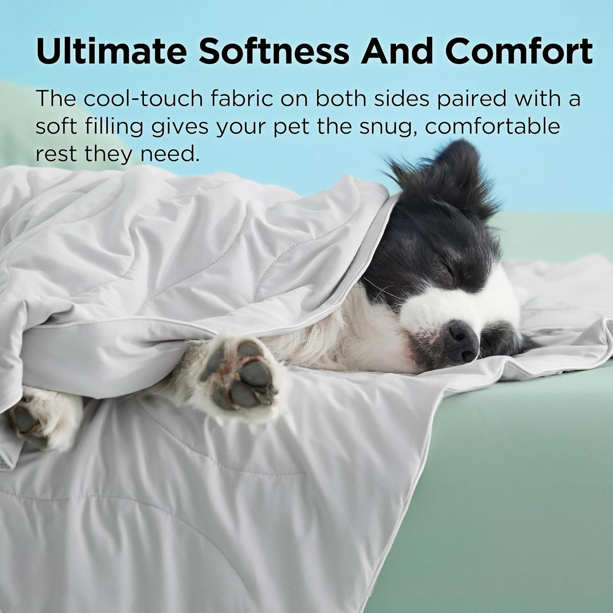 Bedsure Arcticmax™ Q-MAX>0.5 Premium Cooling Blanket for Large Dogs，40X50”