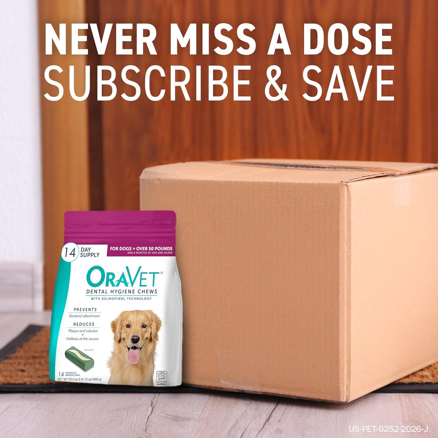 ORAVET Dental Chews for Dogs, Oral Care and Hygiene Chews (Small Dogs, 10-24 Lbs.) Blue Pouch, 30 Count