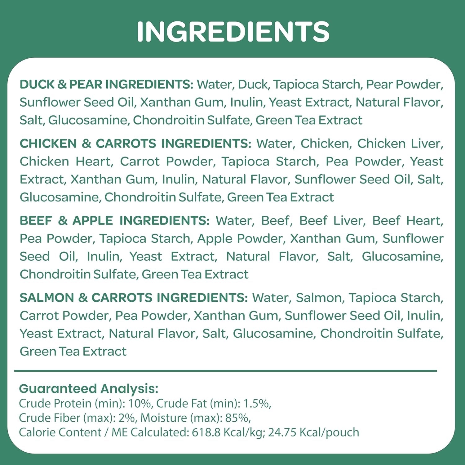 Wholesome Pride Nature’S Purée Creamy Dog Treats, Squeezable Lickable Treat & Topper, 1.4 Oz Pouches, 8-Count, 4-Flavor Variety Pack