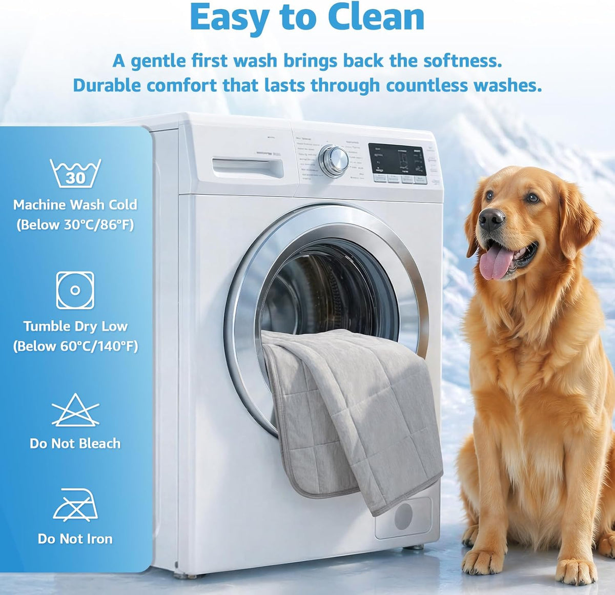 Dog Cooling Blanket, 0.4 Q-MAX Cooling Blanket for Large Dogs Washable, Cool to Touch Dog Blankets for Bed Cover, Soft Lightweight Cooling Dog Blanket Help Your Pet Sleep Well in Summer (43"×55"/Grey)