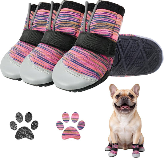 Anti Slip Dog Shoes for Small Dogs, Dog Boots & Paw Protectors