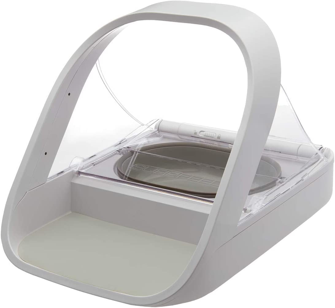 Sure Petcare -Sureflap - Surefeed - Microchip Pet Feeder - Selective-Automatic Pet Feeder Makes Meal Times Stress-Free, Suitable for Both Wet and Dry Food - MPF001