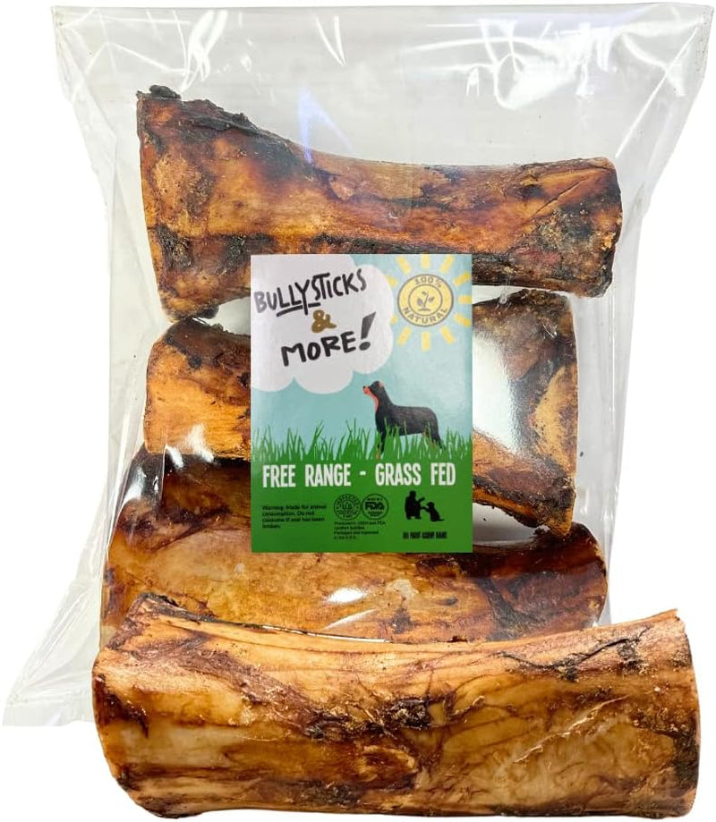 BULLYSTICKS & MORE Jumbo Marrow Bones (3 Count) - Meaty Large Bones for Dogs
