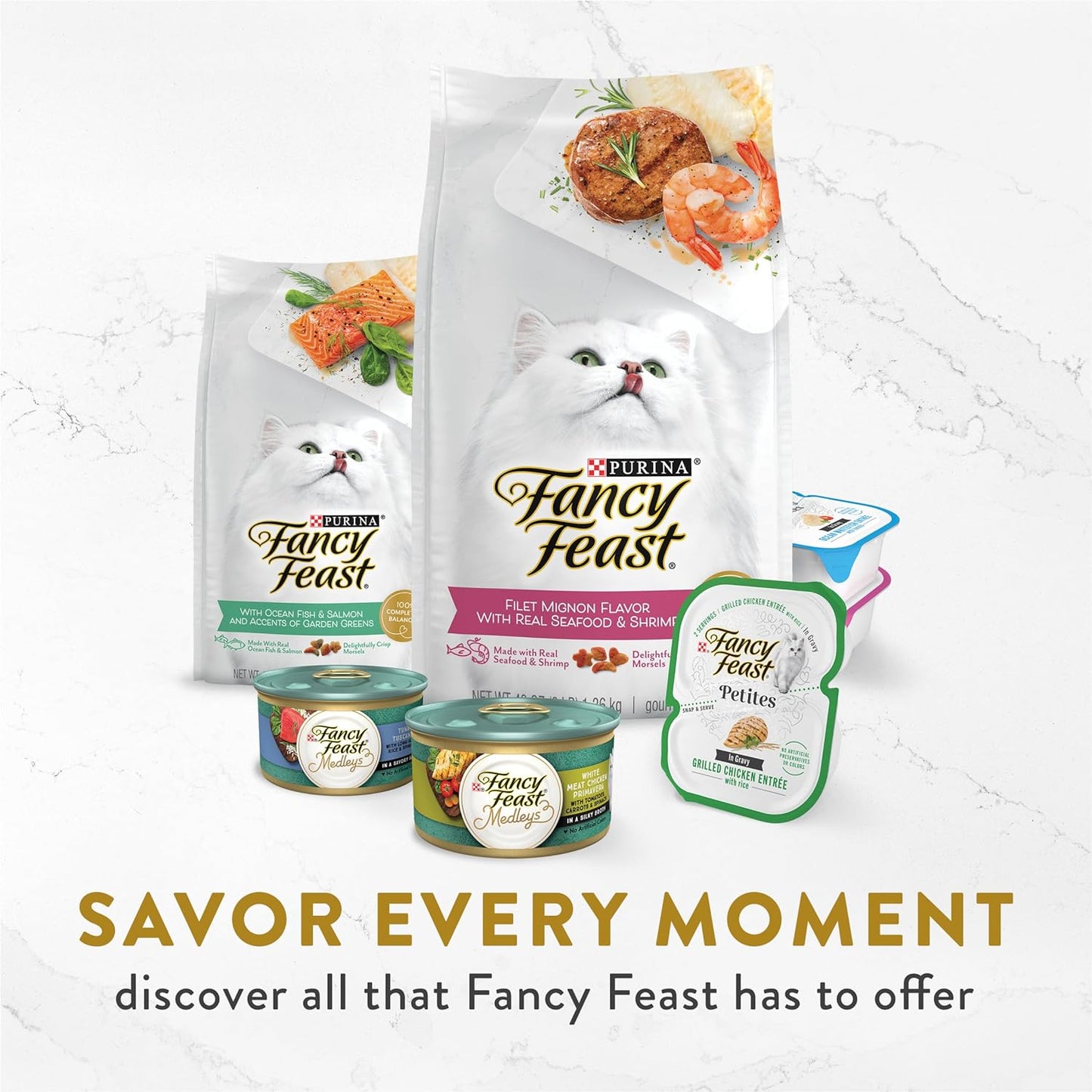 Purina Fancy Feast Appetizers Lickable Grain Free Wet Cat Food Topper Wild Alaskan Salmon Appetizer - (Pack of 10) 1.1 Oz. Trays
